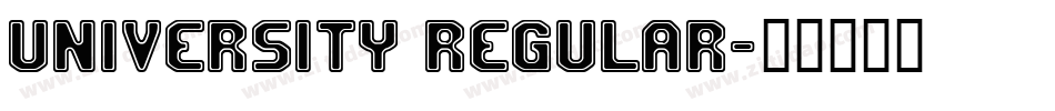 University Regular字体转换
